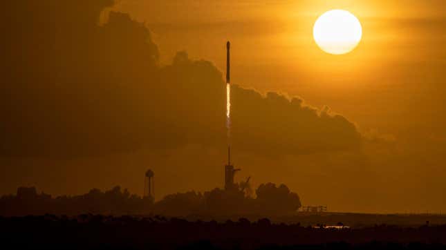 The Falcon 9 rocket launching on December 23.