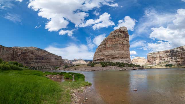 Steamboat Rock in Dinosaur National Monument.