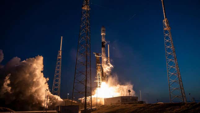 A SpaceX Falcon 9 launching on March 17, 2023.